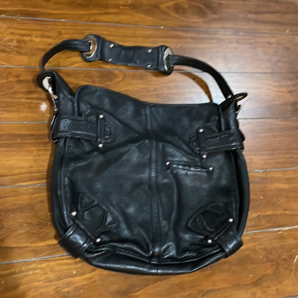 B Makowsky black leather slouch bag - Picture 6 of 16